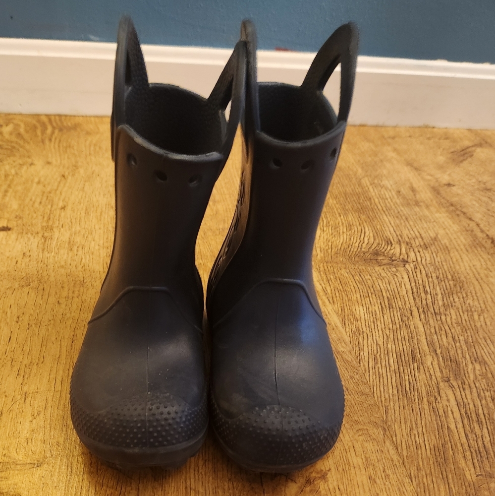 Kids Black Rain Boots